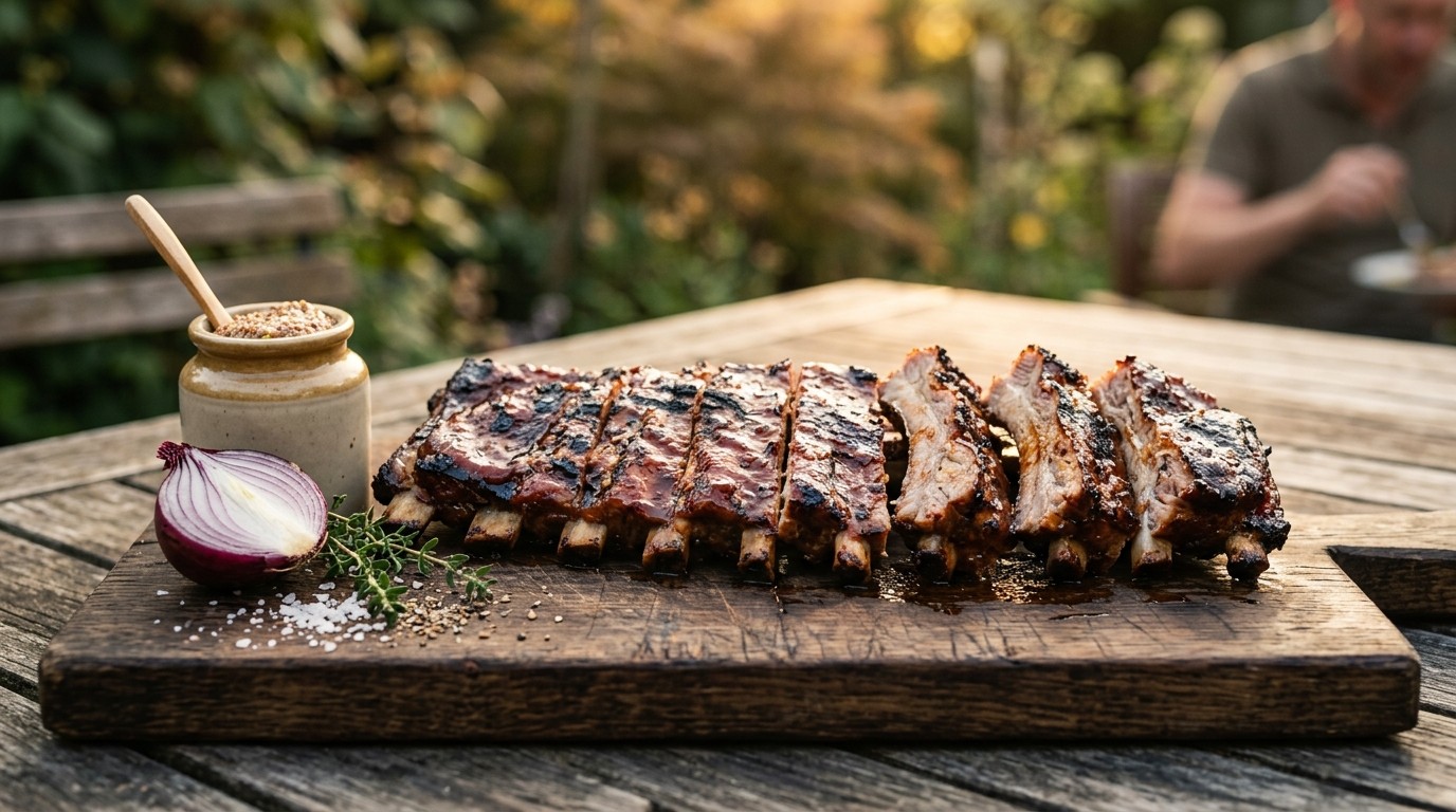 Spareribs met mosterd