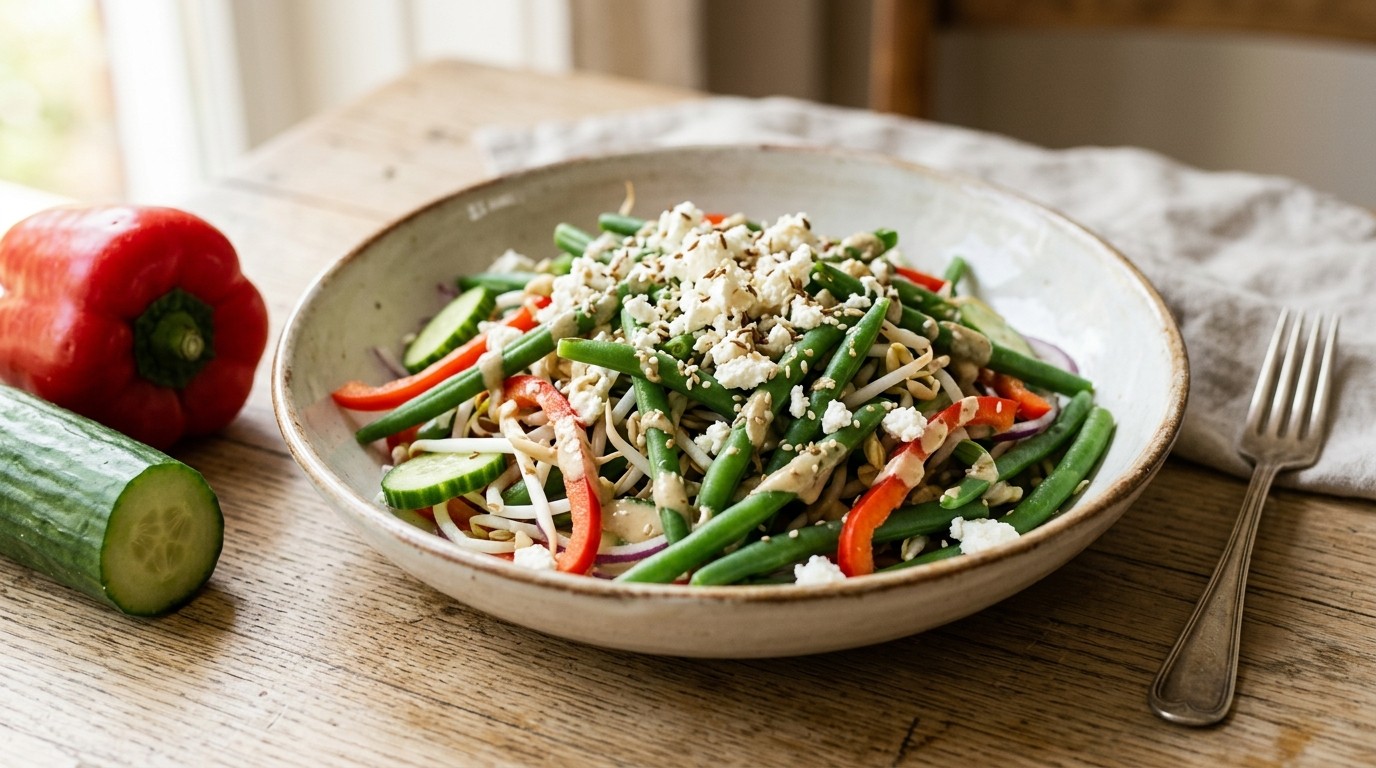 Sperziebonen Salade met Sesamsaus