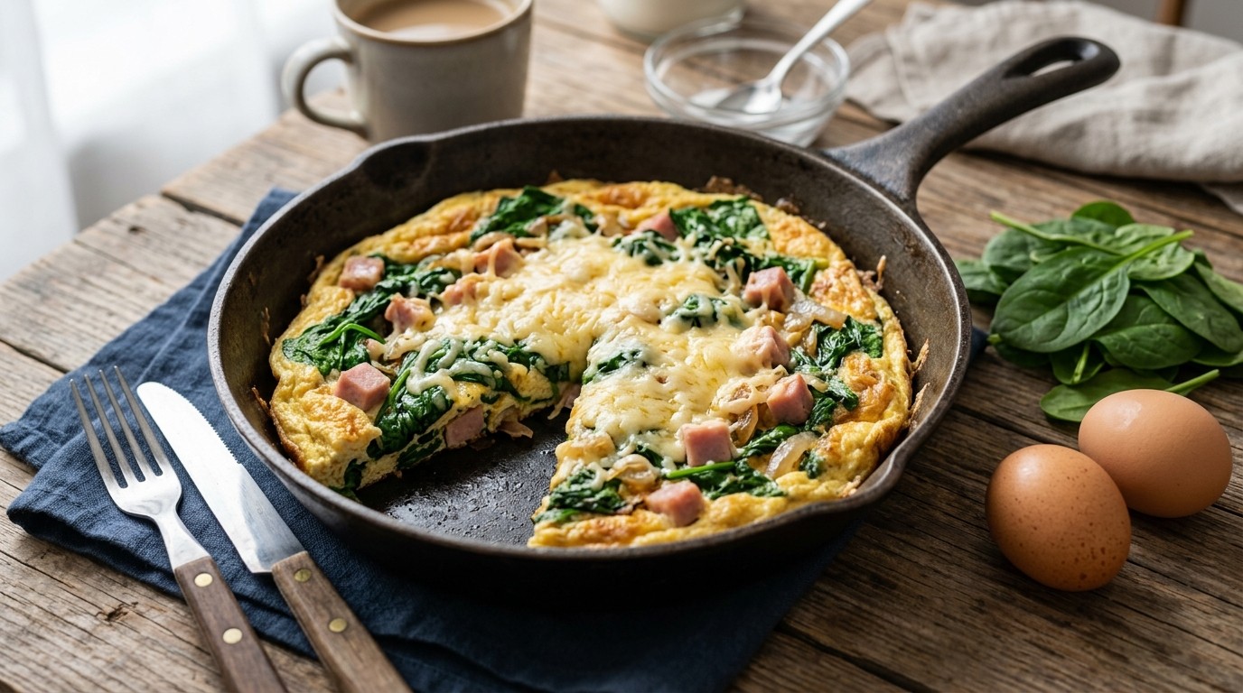 Spinazie-omelet