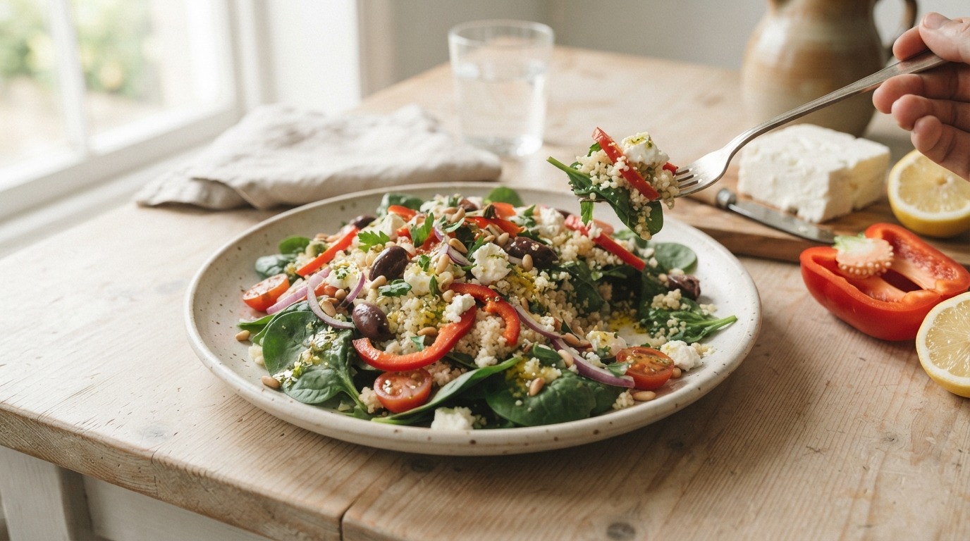 Spinaziesalade met feta