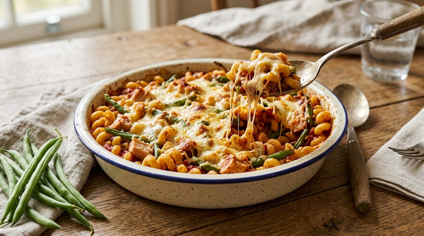 Spiraalmacaroni uit de oven
