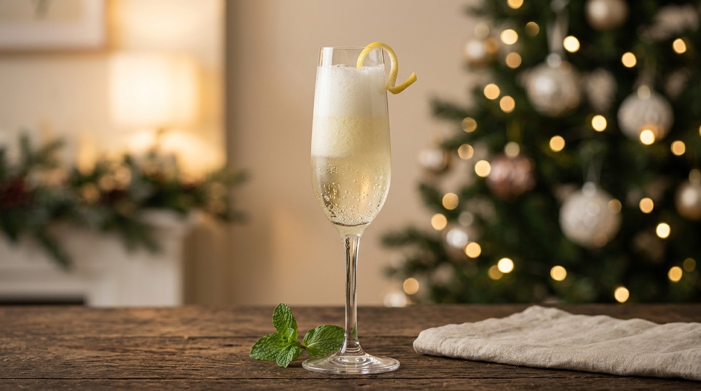 Spoom met Prosecco en Citroensorbetijs
