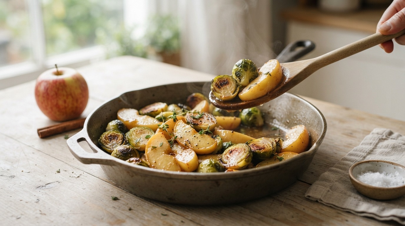 Spruitjes met appel