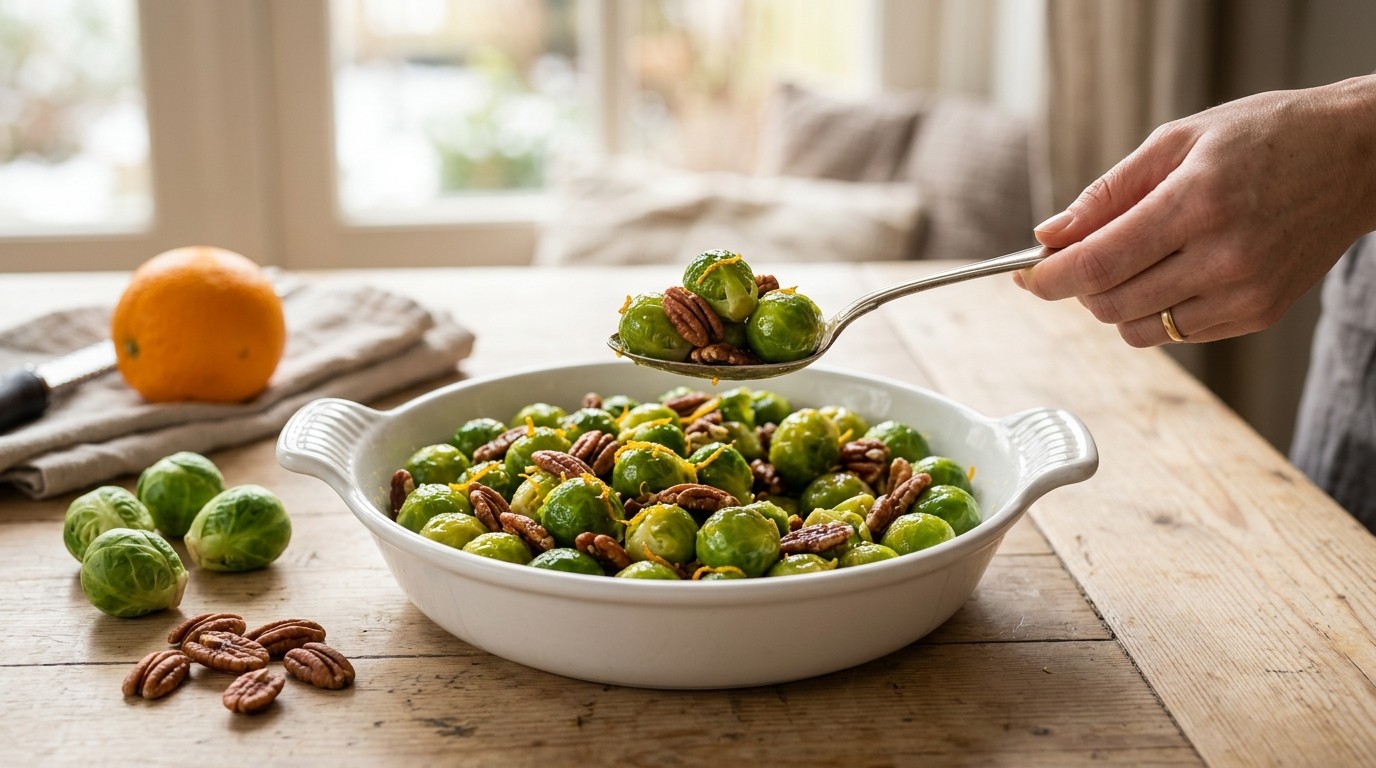 Spruitjes met Pecannoten