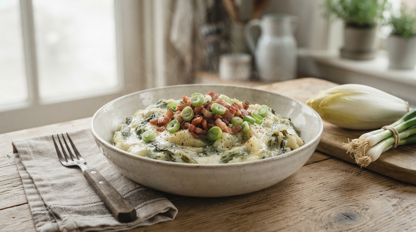 Stamppot witlof met roomkaas