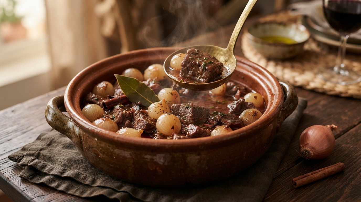 Stifado met rundvlees