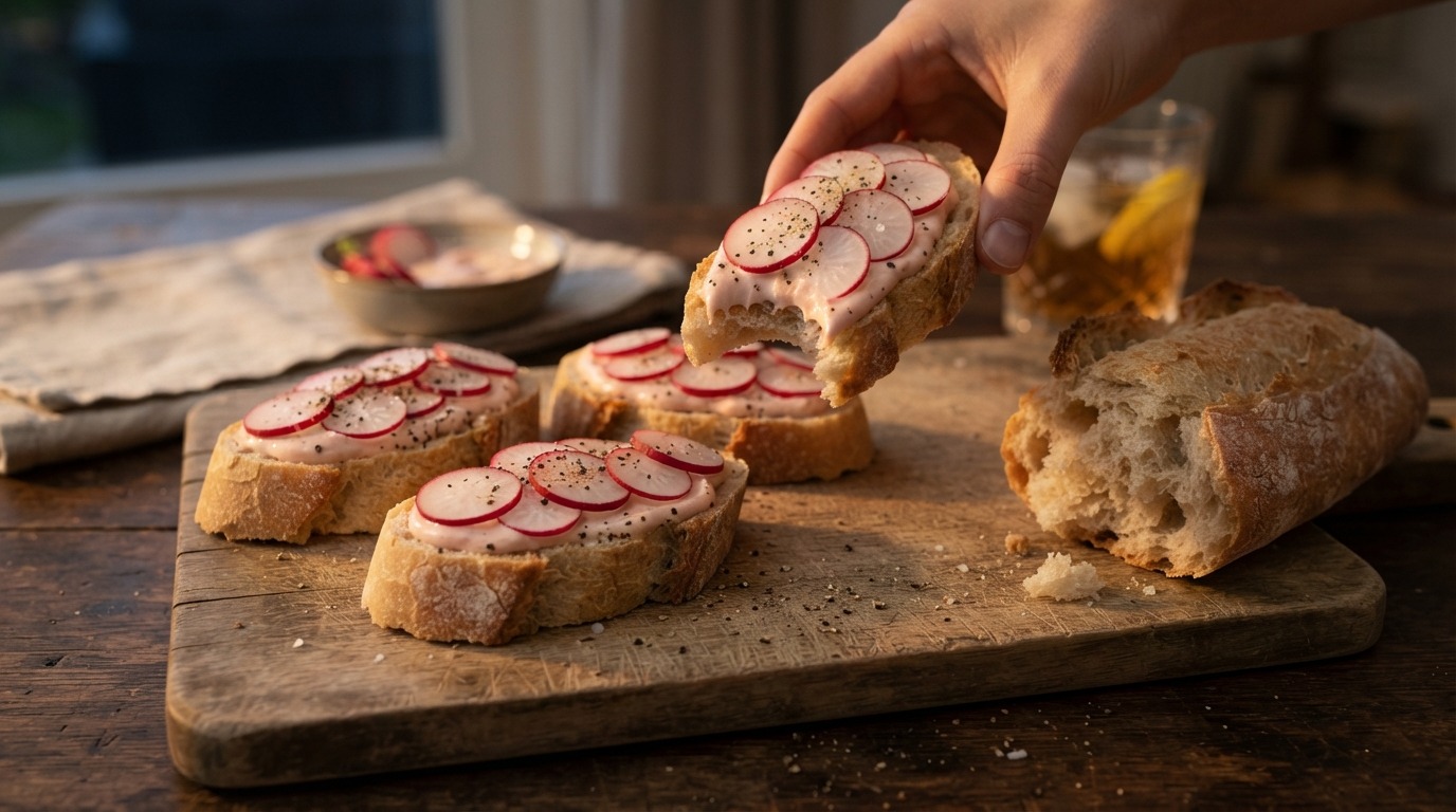 Stokbrood Radijs-cocktail