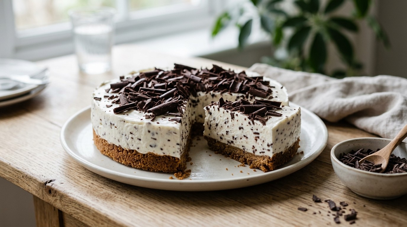 Stracciatella-yoghurttaart