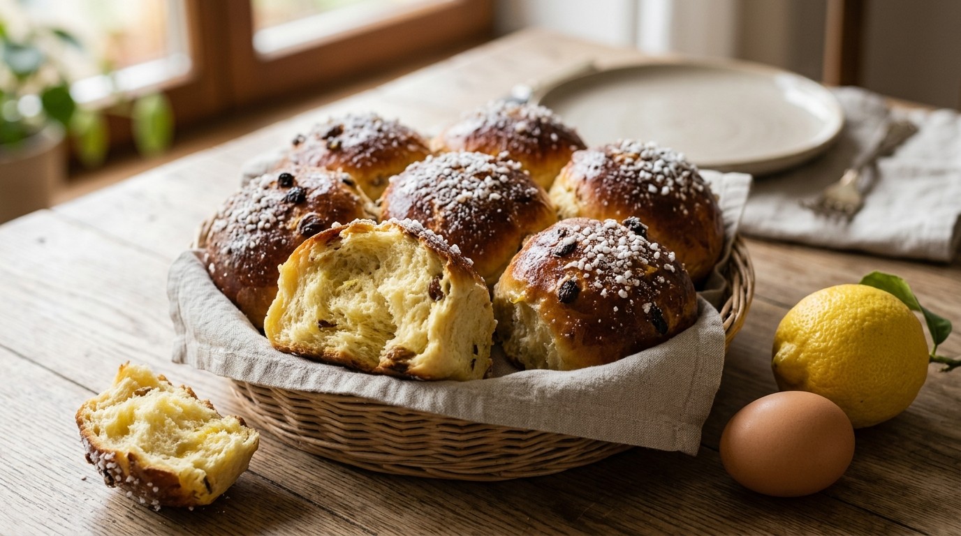 Suiker-rozijnenbroodje