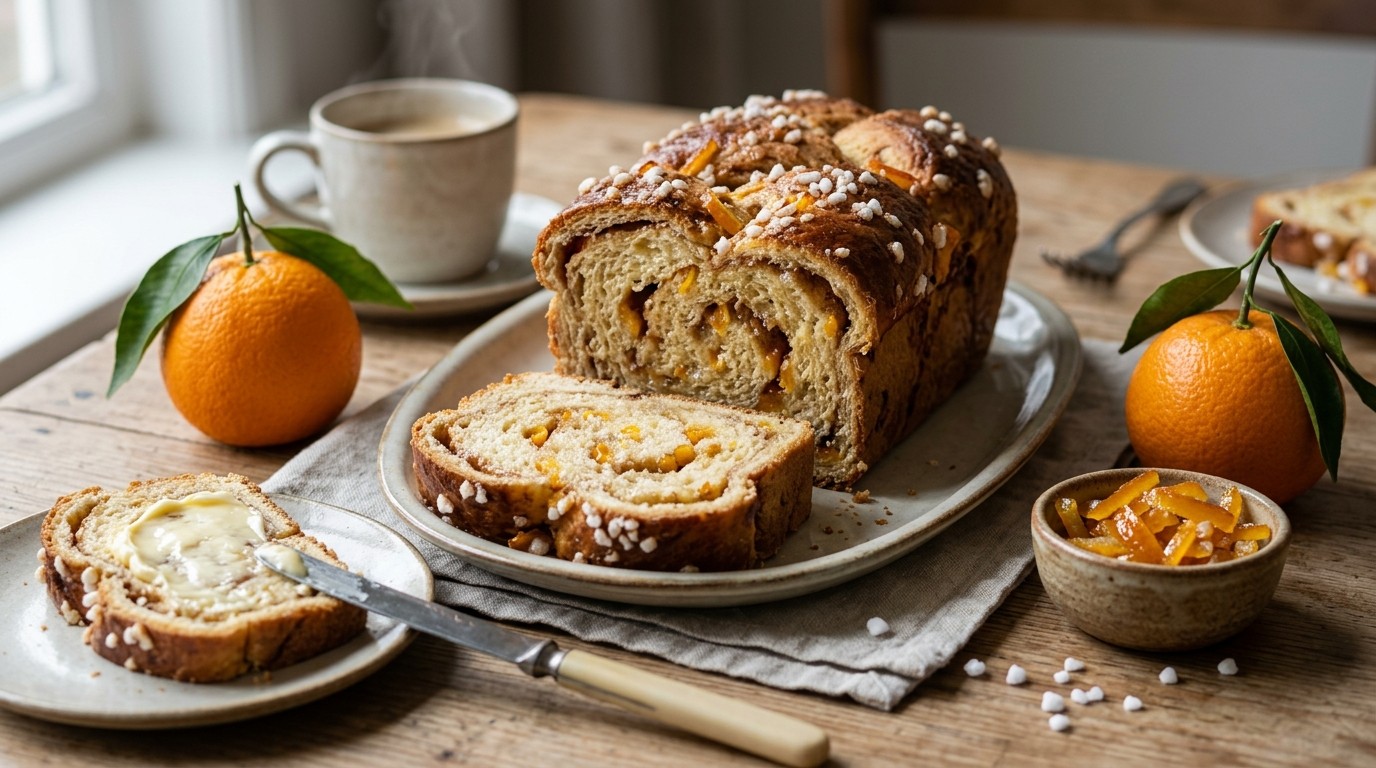 Suikerbrood met Sinaasappelsnippers