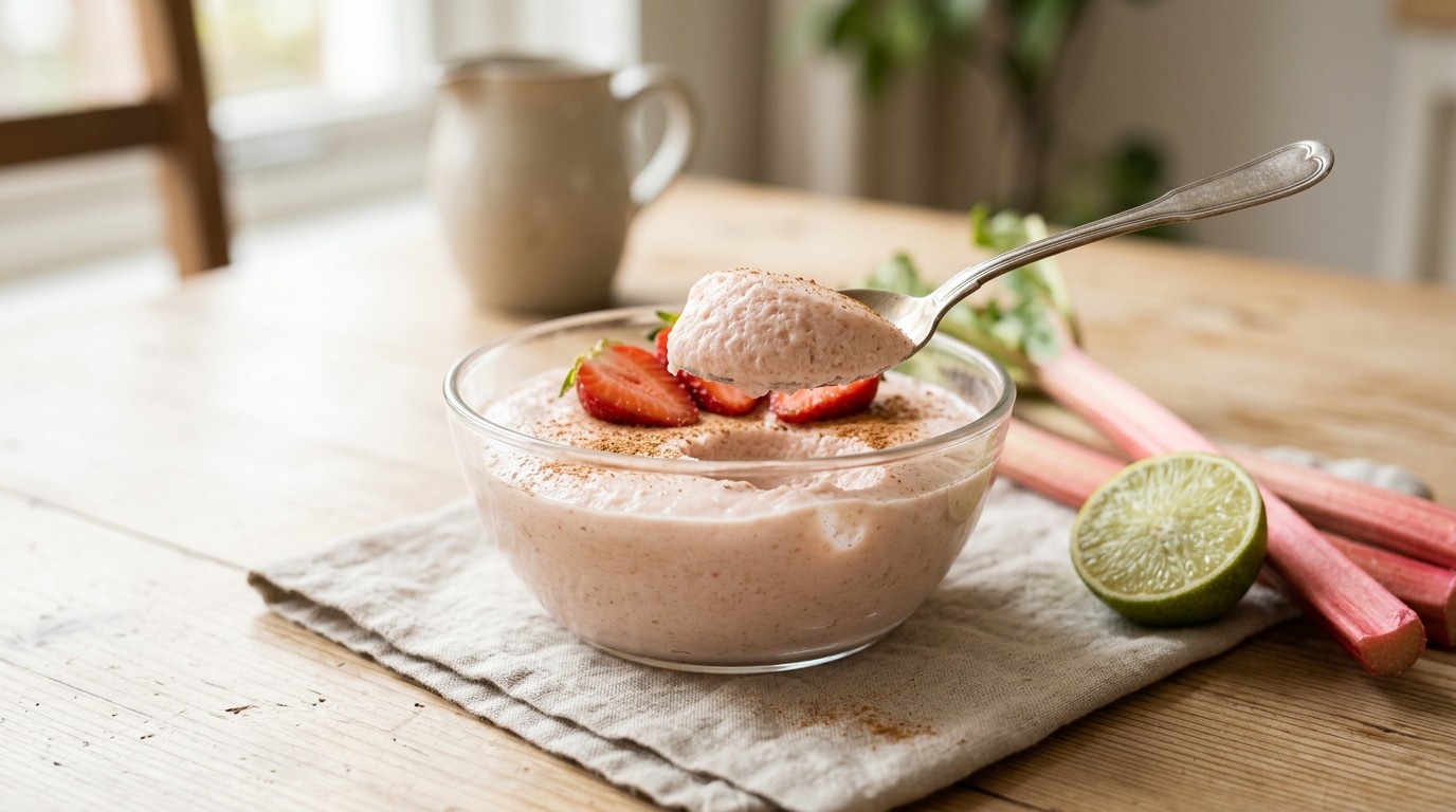 Suikervrije Rabarbermousse