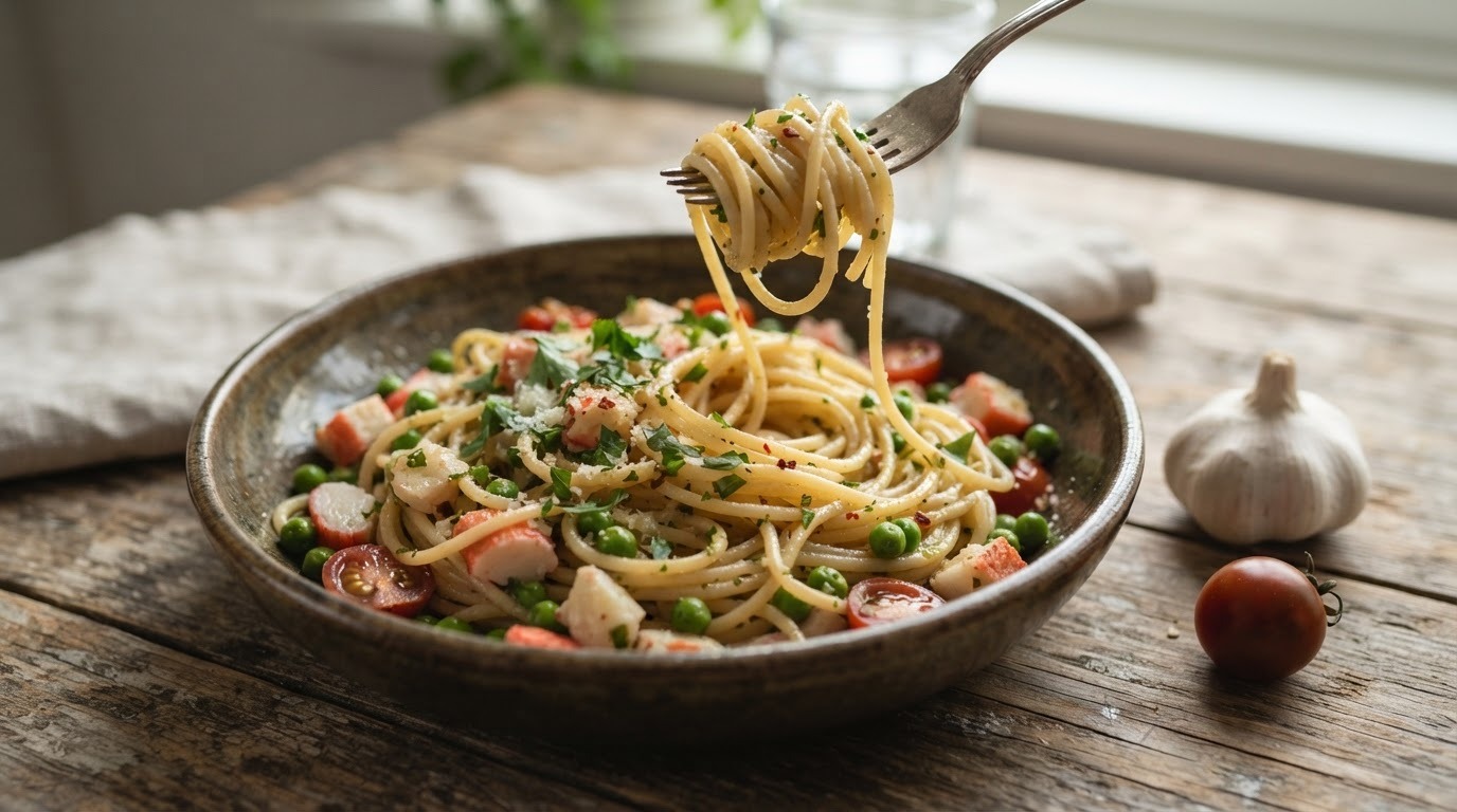 Surimi spaghetti