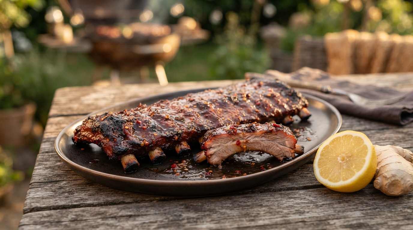 Sweet hot spareribs