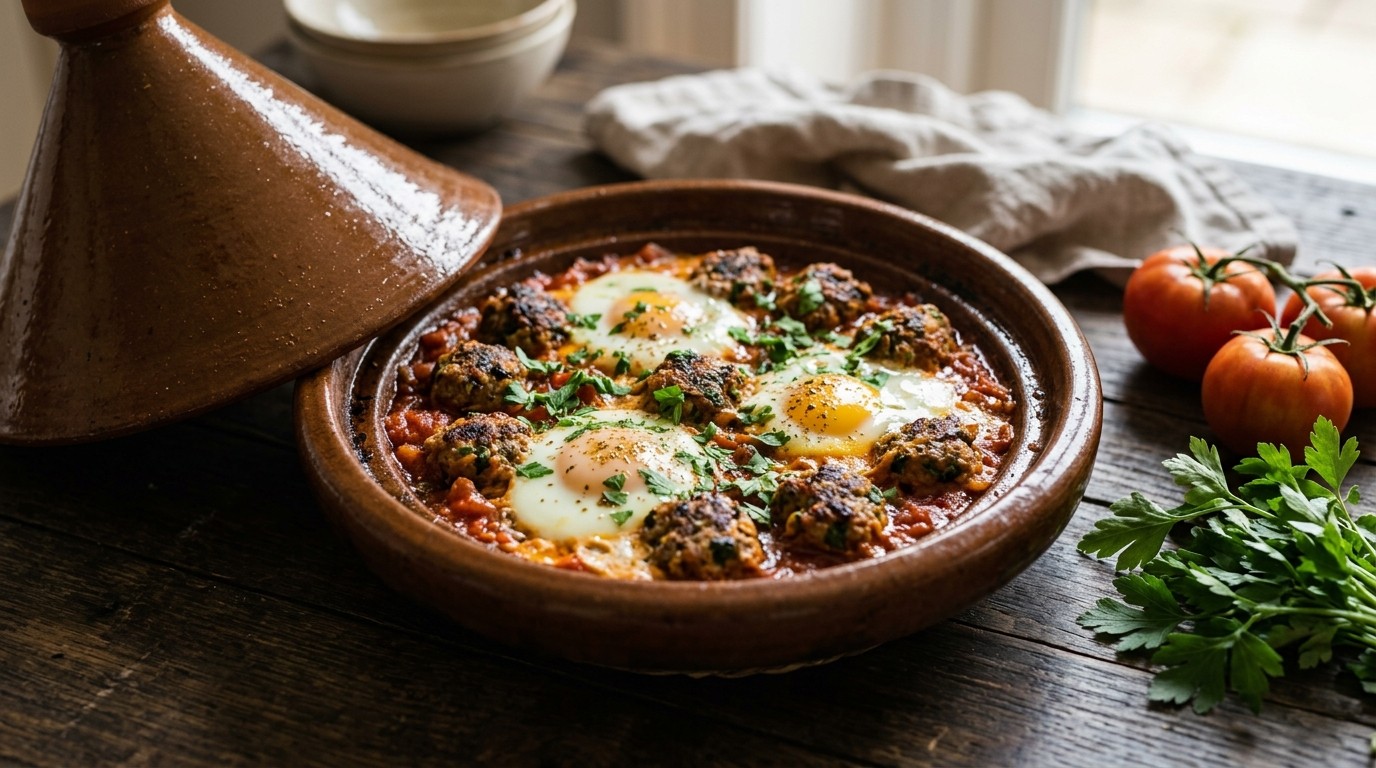 Tagine gehakt met ei