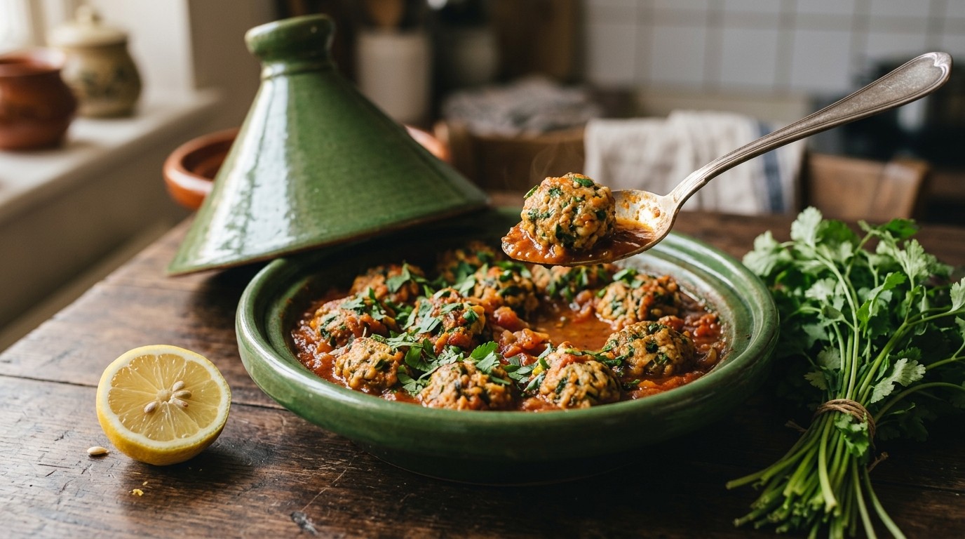Tagine van sardineballetjes