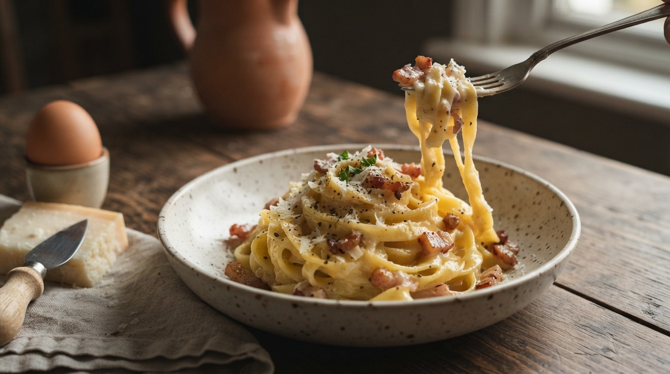 Tagliatelle carbonara