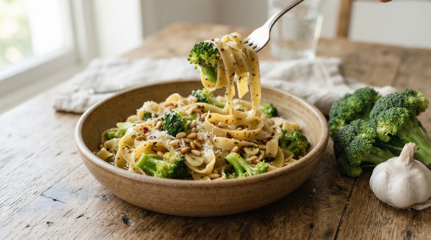 Tagliatelle met broccoli