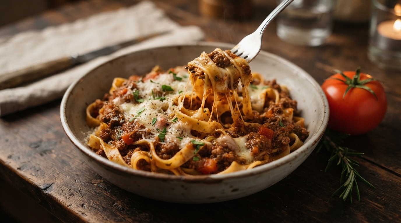 Tagliatelle met gehakt