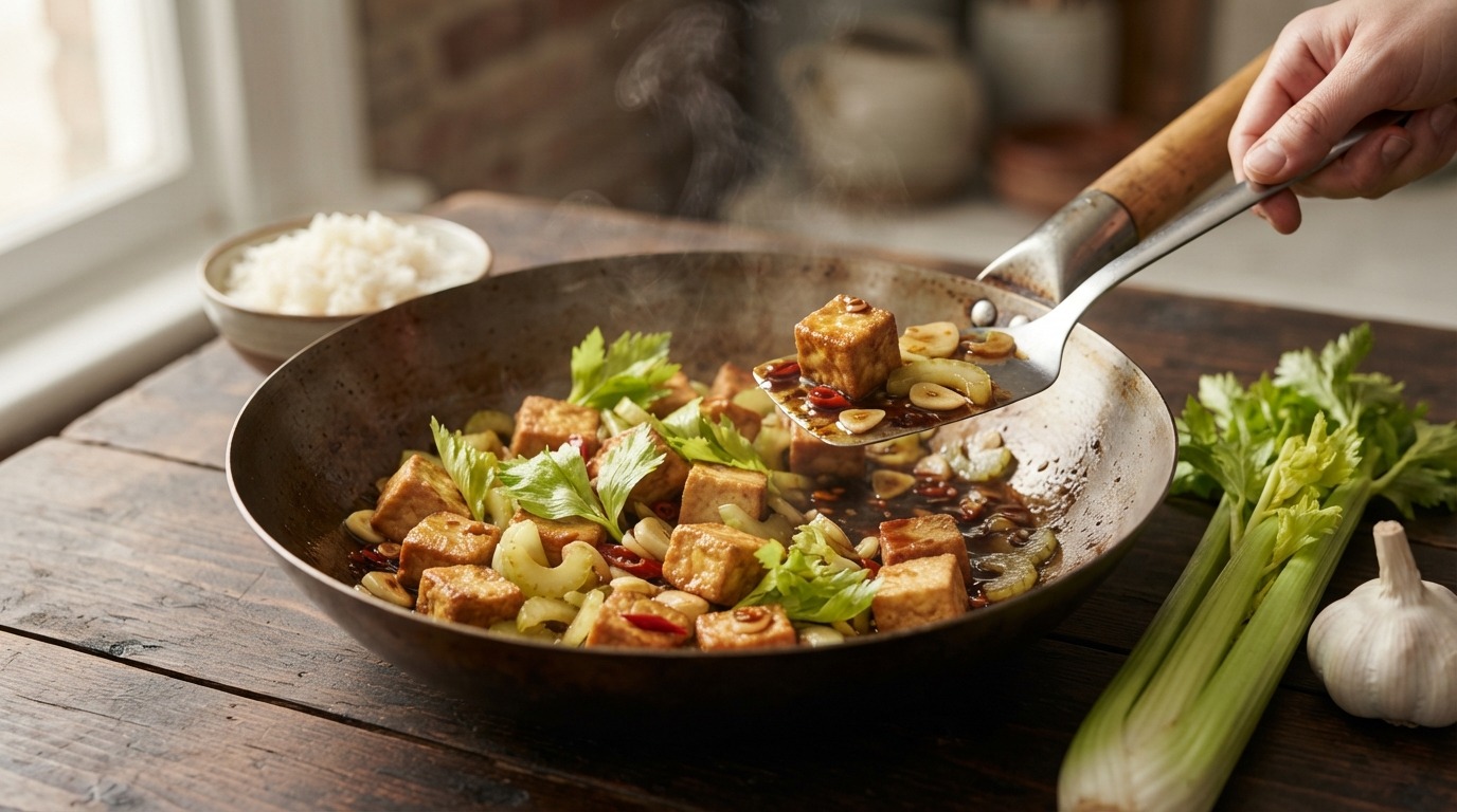 Tahu met bleekselderij