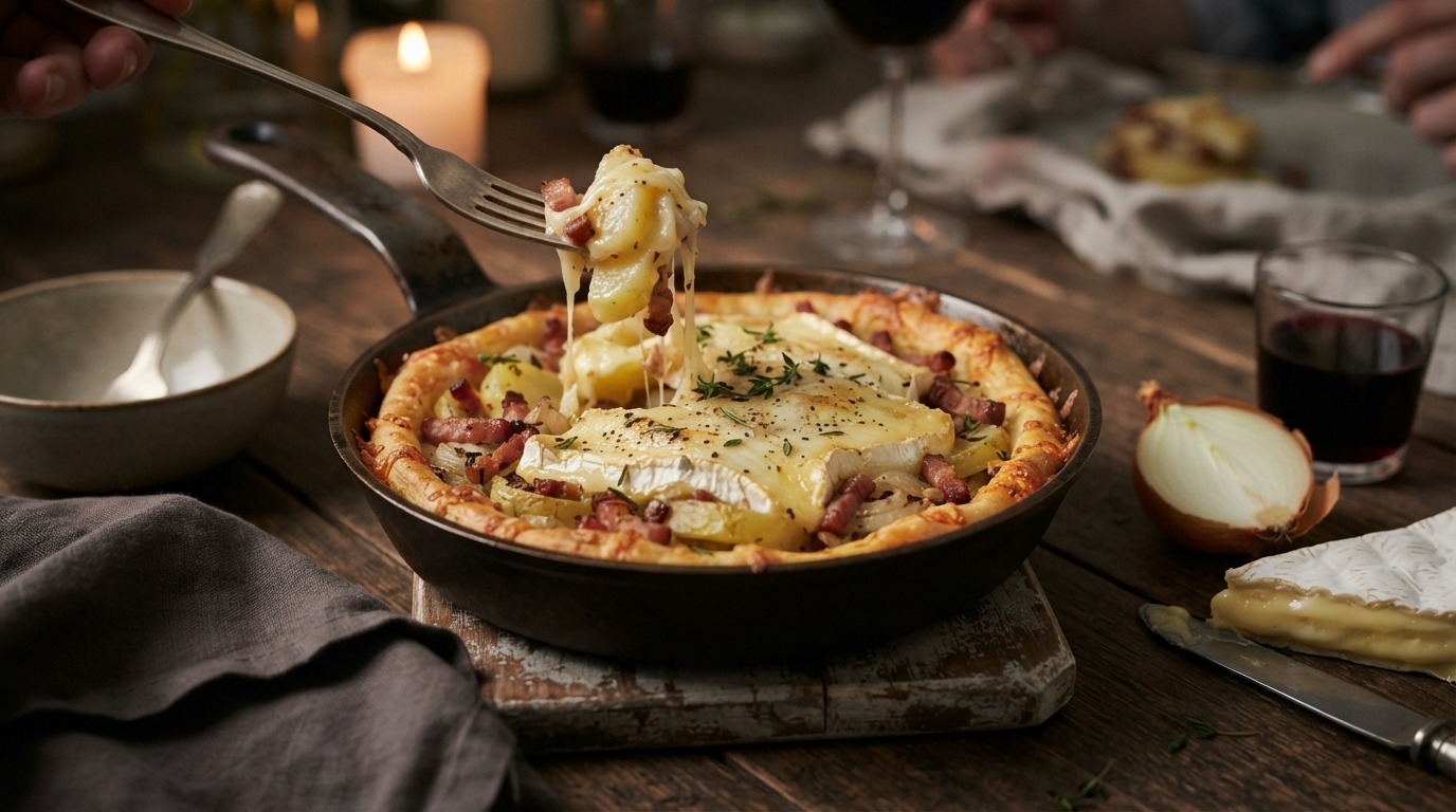 Tartiflette met bacon