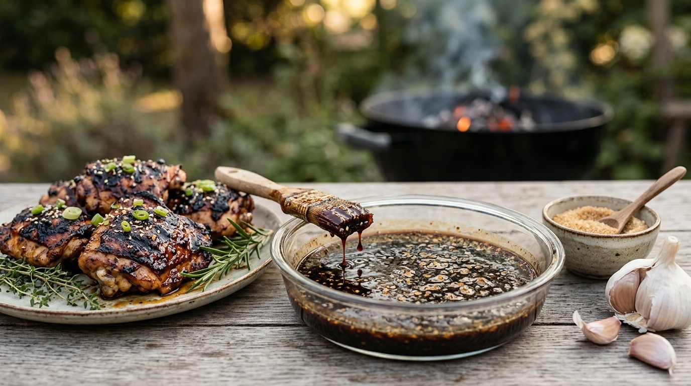 Teriyaki-marinade voor de barbecue