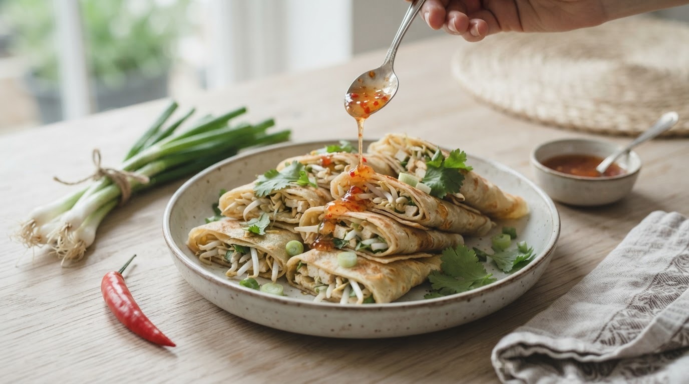 Thaise lentepannenkoekjes met tauge