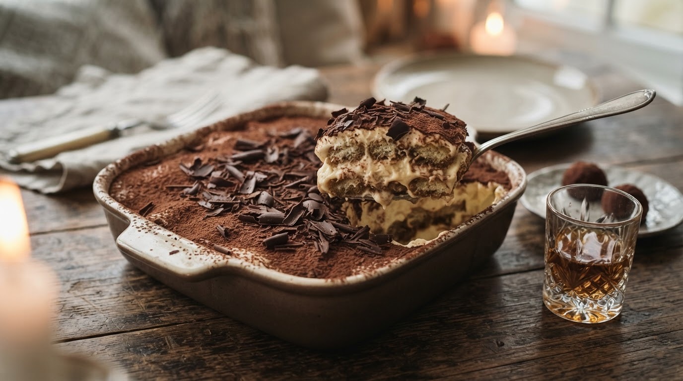 Tiramisu met amandellikeur