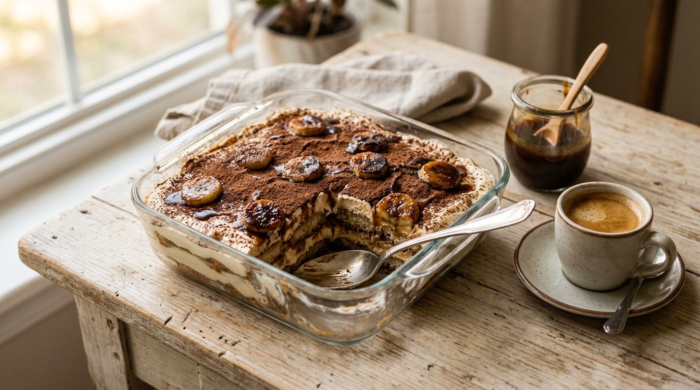 Tiramisu met Bananen