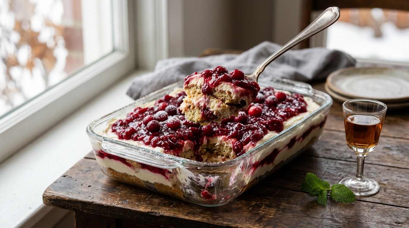 Tiramisu met Cranberry's