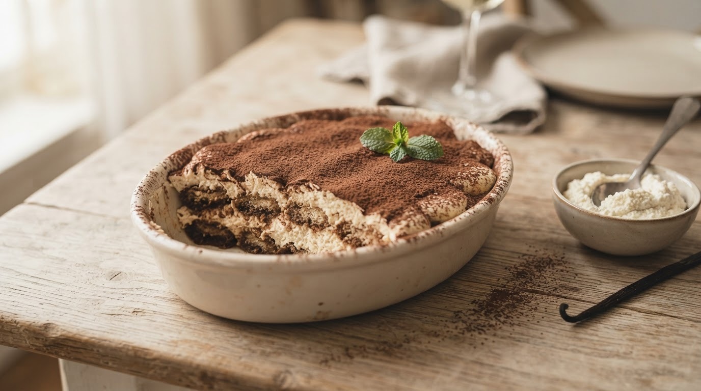 Tiramisu met ricotta