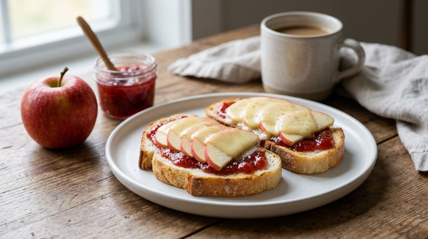 Toast met appel