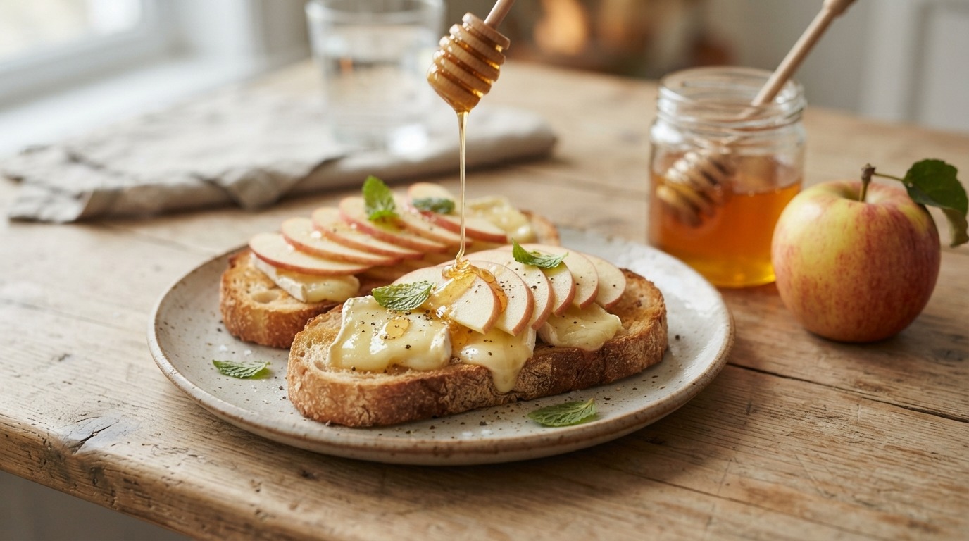 Toast met Brie & Honing