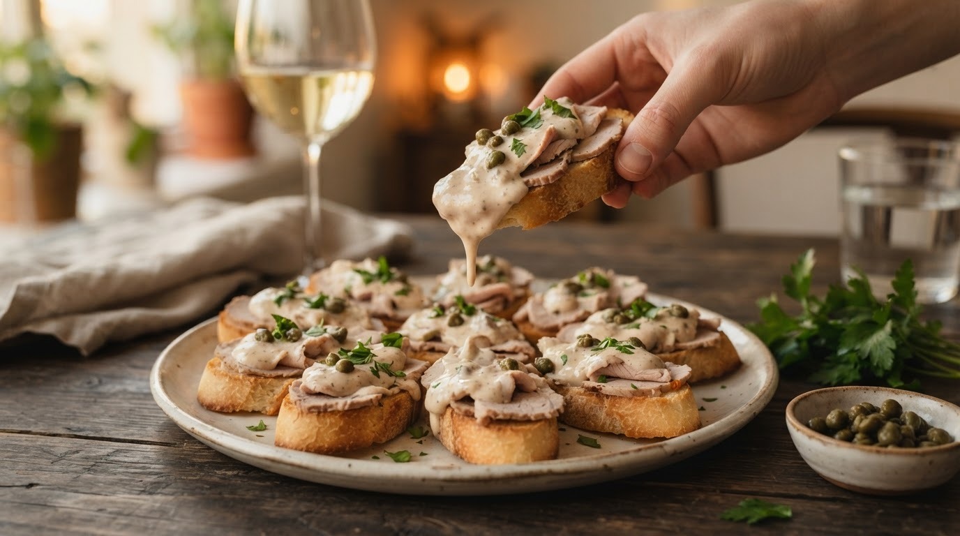 Toastjes met vitello tonnato