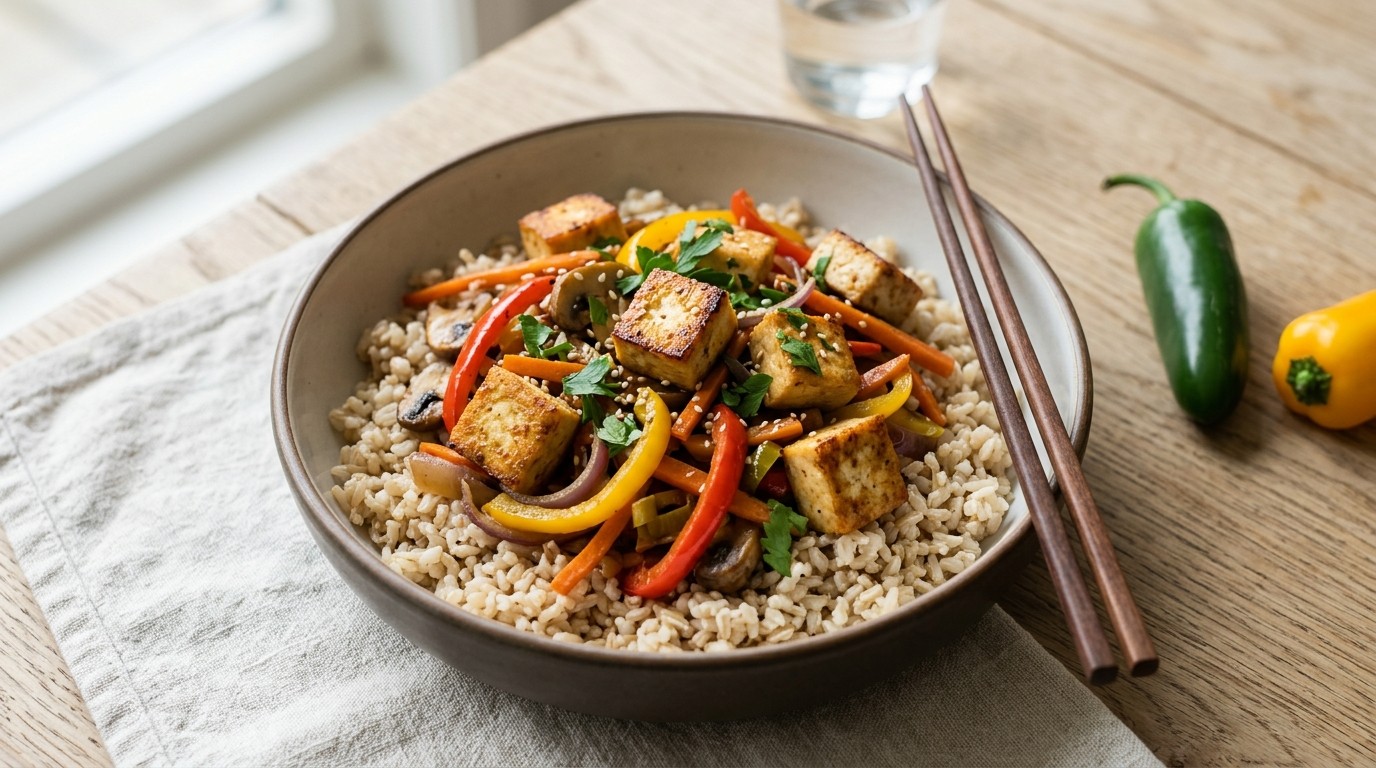 Tofu met Wokgroenten