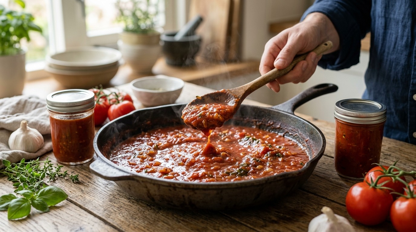 Tomaten-basissaus van Teunie