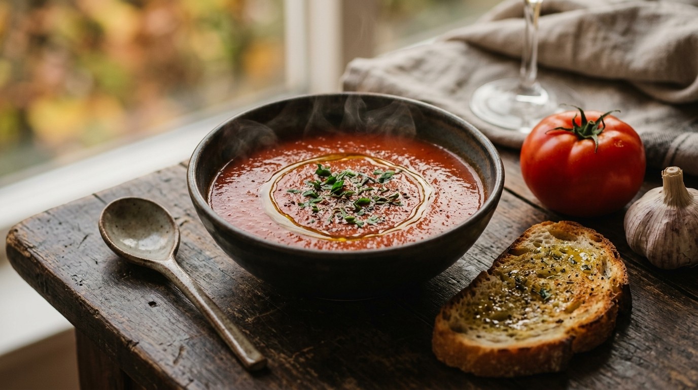 Tomaten-knoflooksoep