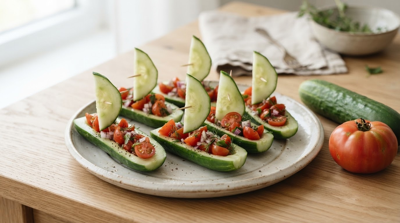 Tomaten komkommer scheepjes