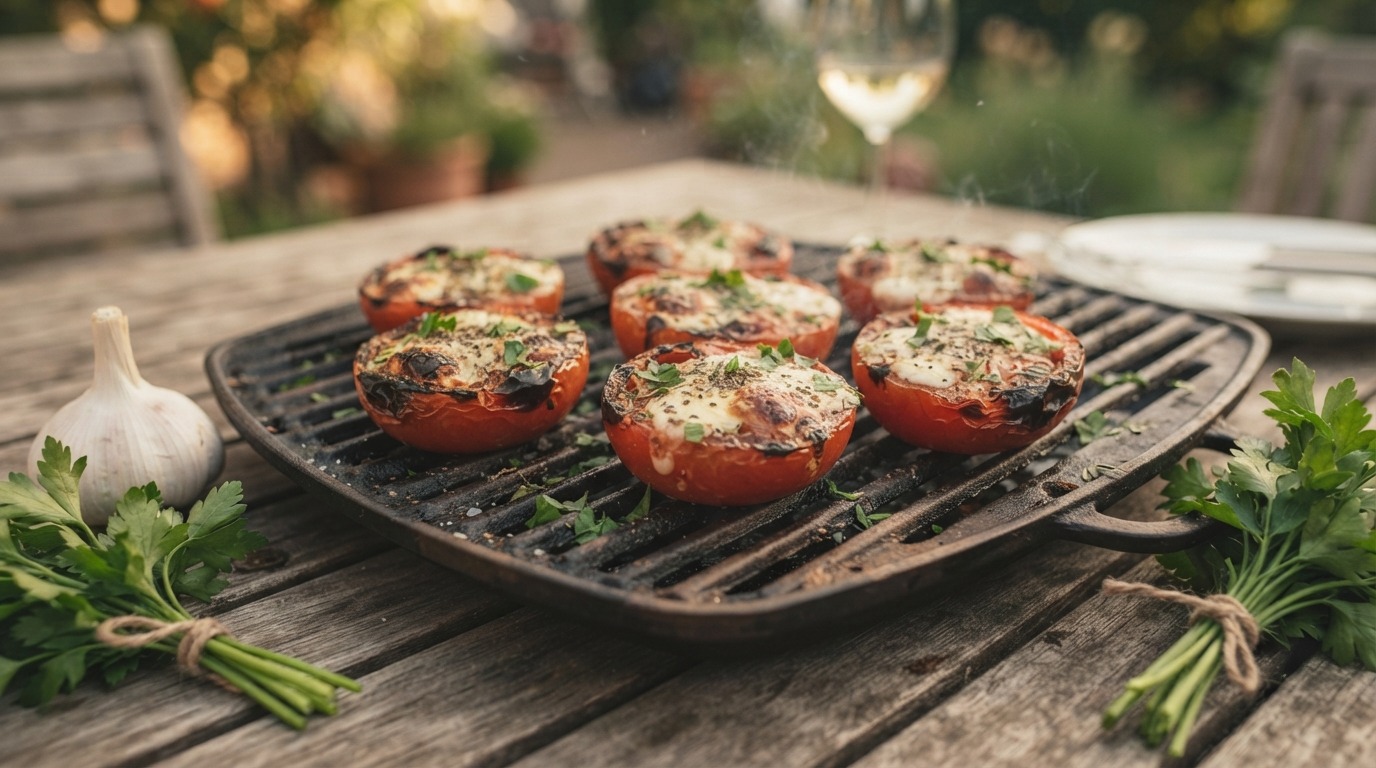 Tomaten met oregano uit de grill