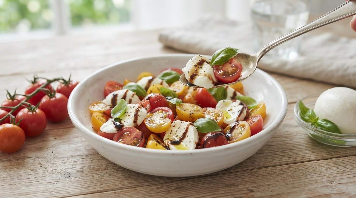 Tomaten-mozzarella salade