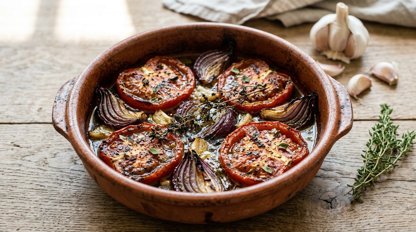 Tomaten-uien uit de oven