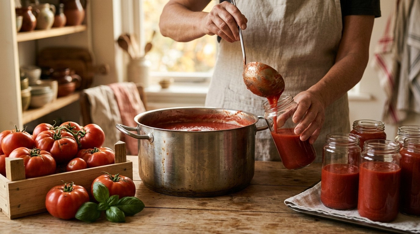 Tomatenpuree (basis Voor Diverse Gerechten, Soepen en Sauzen)