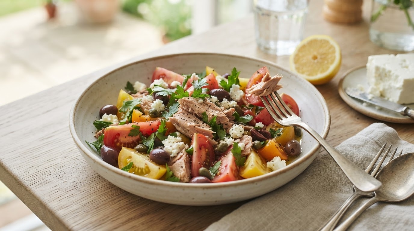 Tomatensalade met tonijn