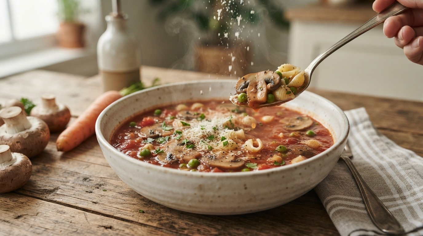 Tomatensoep met champignons