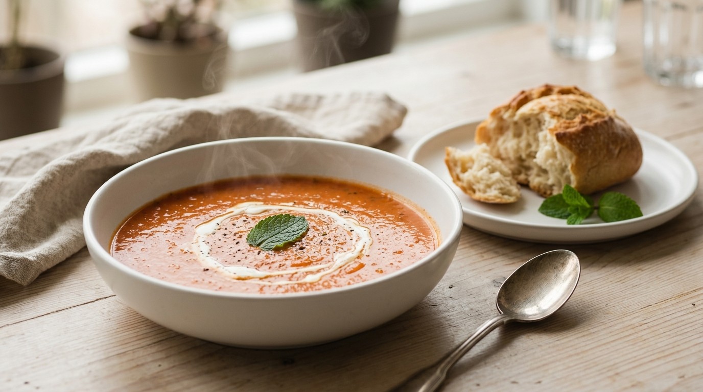 Tomatensoep met Knoflook en Room
