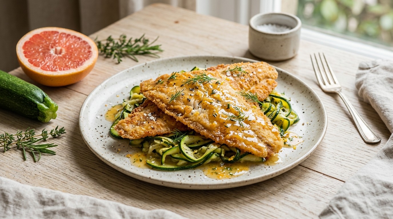 Tongfilets met een Krokant Jasje