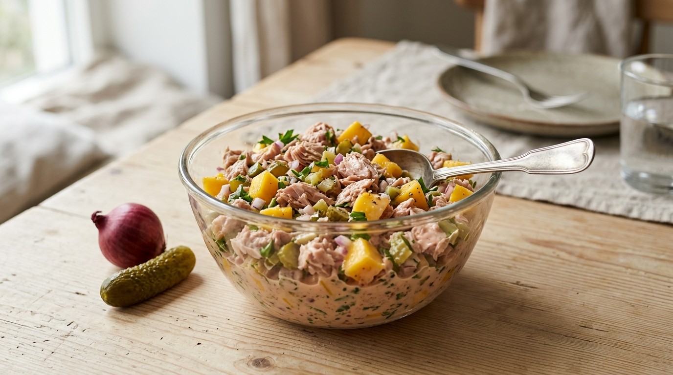Tonijn-mangosalade