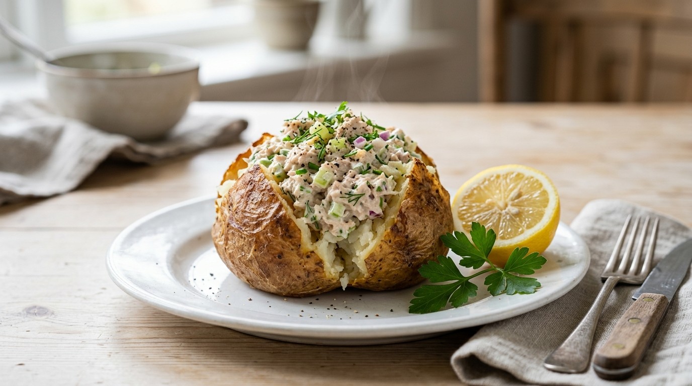 Tonijn salade (jacked potato)