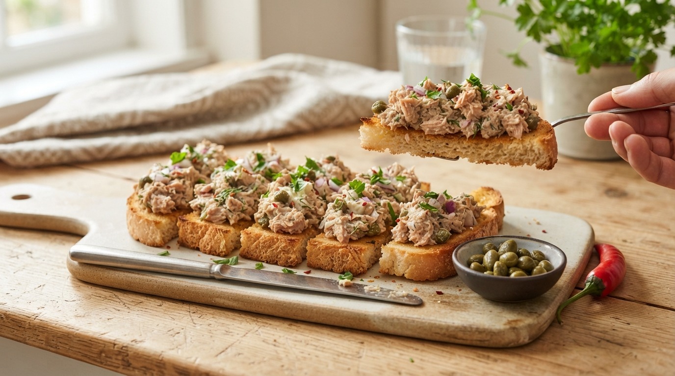 Tonijn voor op toast