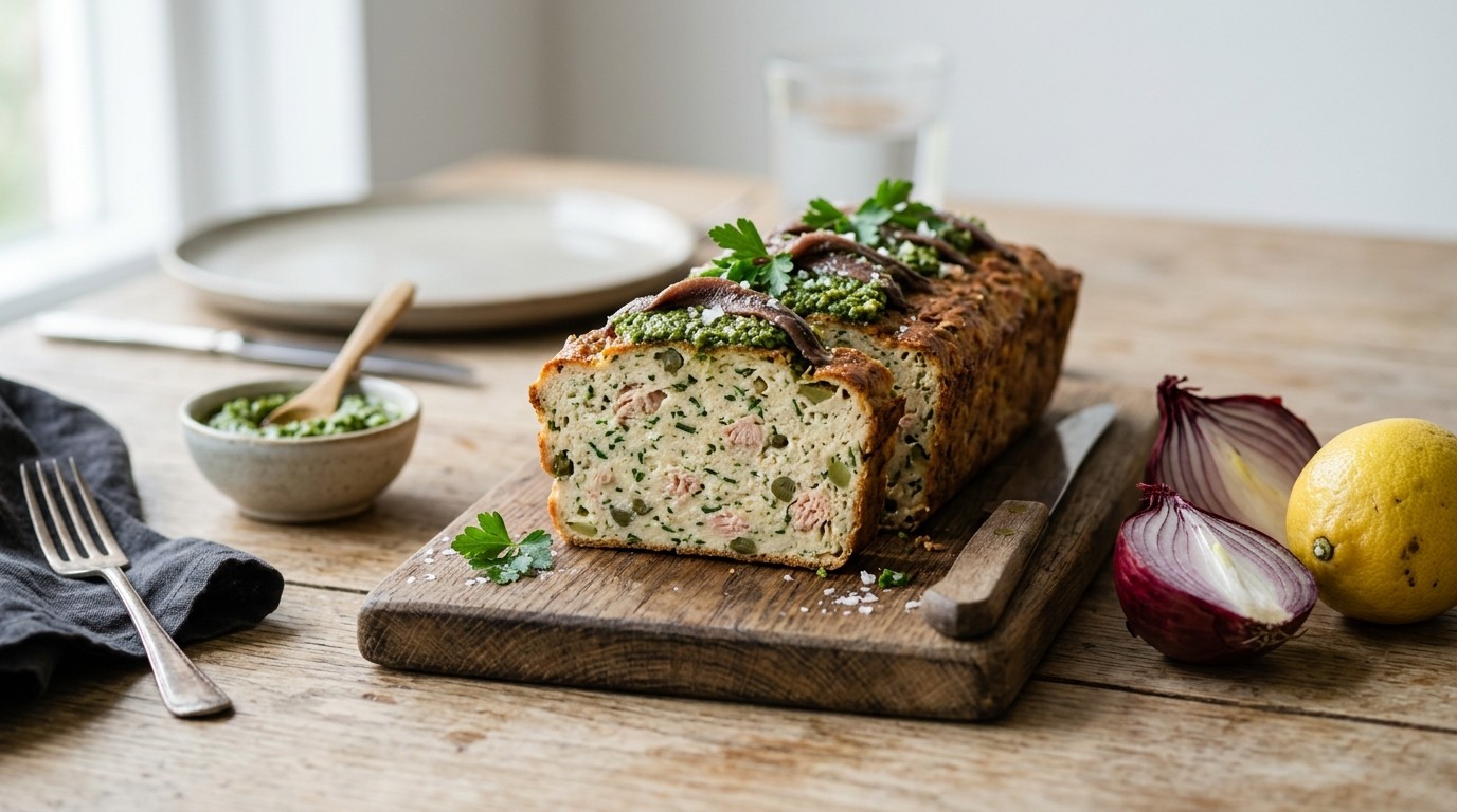 Tonijnbrood met groene pesto
