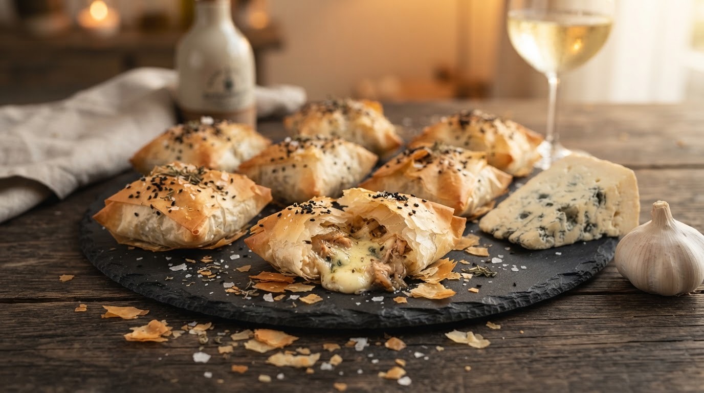Tonijngorgonzolahapjes
